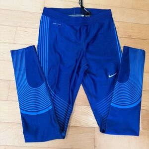Nike Blue Dri-FIT Running Performance Leggings